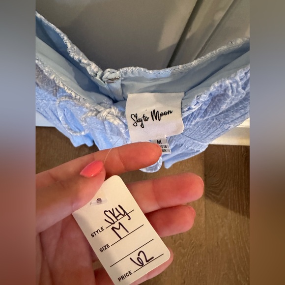 NWT Sky To Moon Blue Romper - Picture 5 of 5